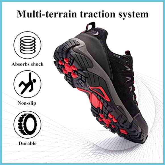 Men\'s Waterproof Hiking Shoes Lightweight Anti Slip Outdoor Ankle Boots main image 4